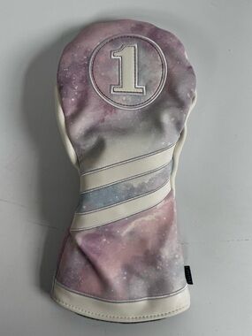 NWOT CMC Studio Galaxy Pink/Purple/White Leather Womens Golf Driver Club Cover